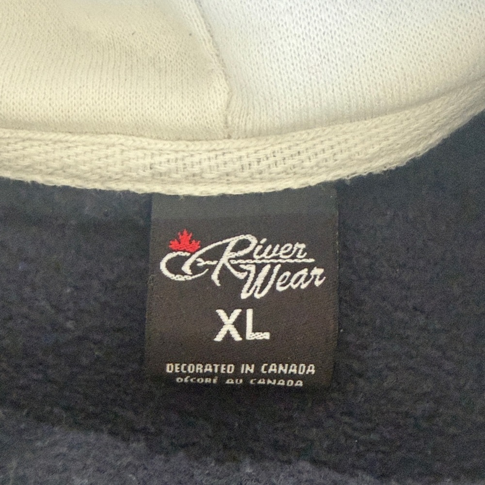 Men's Canada Hoodie - Navy and White and Red - Picture 5 of 5